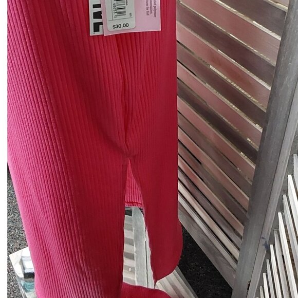 Women's Cross Waist Rib-Knit Midi Skirt | Future Collective | Small - Picture 3 of 9